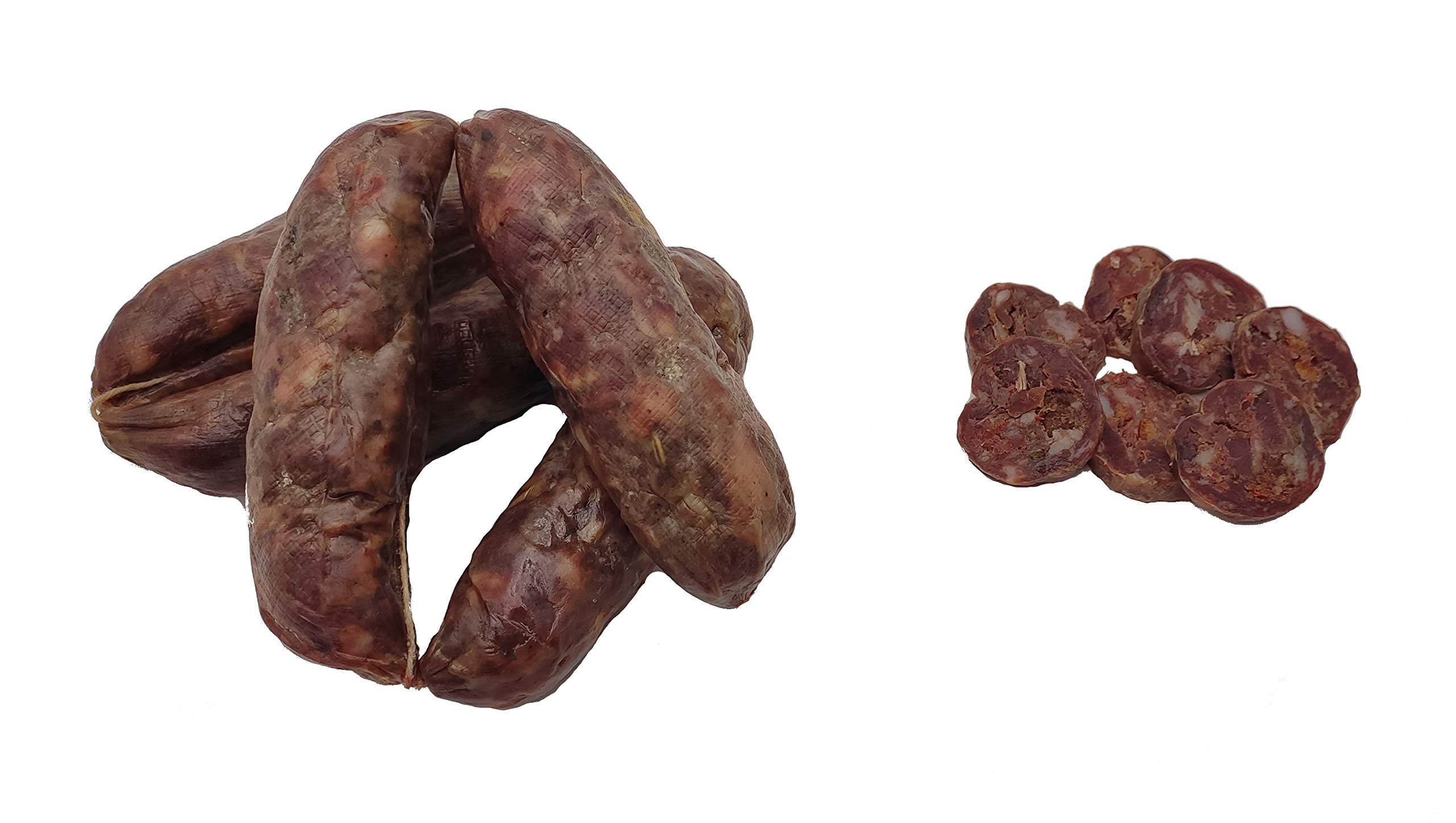 Salsiccette Salamini Stagionate di Fegato Umbre confezione Kg.3 S/V - Salsiccia Norcineria Umbra - Gluten Free - Il Salumiere 1978