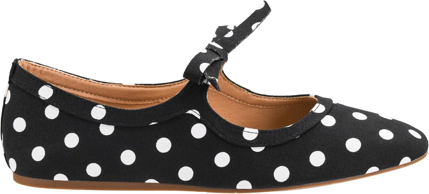 Corkys Footwear Hey Girl Layover Mary Jane Bow Flat - Classic Ballet Flat with Strap - Dainty Bow Detail - Lightly Padded Insole - Comfortable Dress Up or Down Shoe for Women