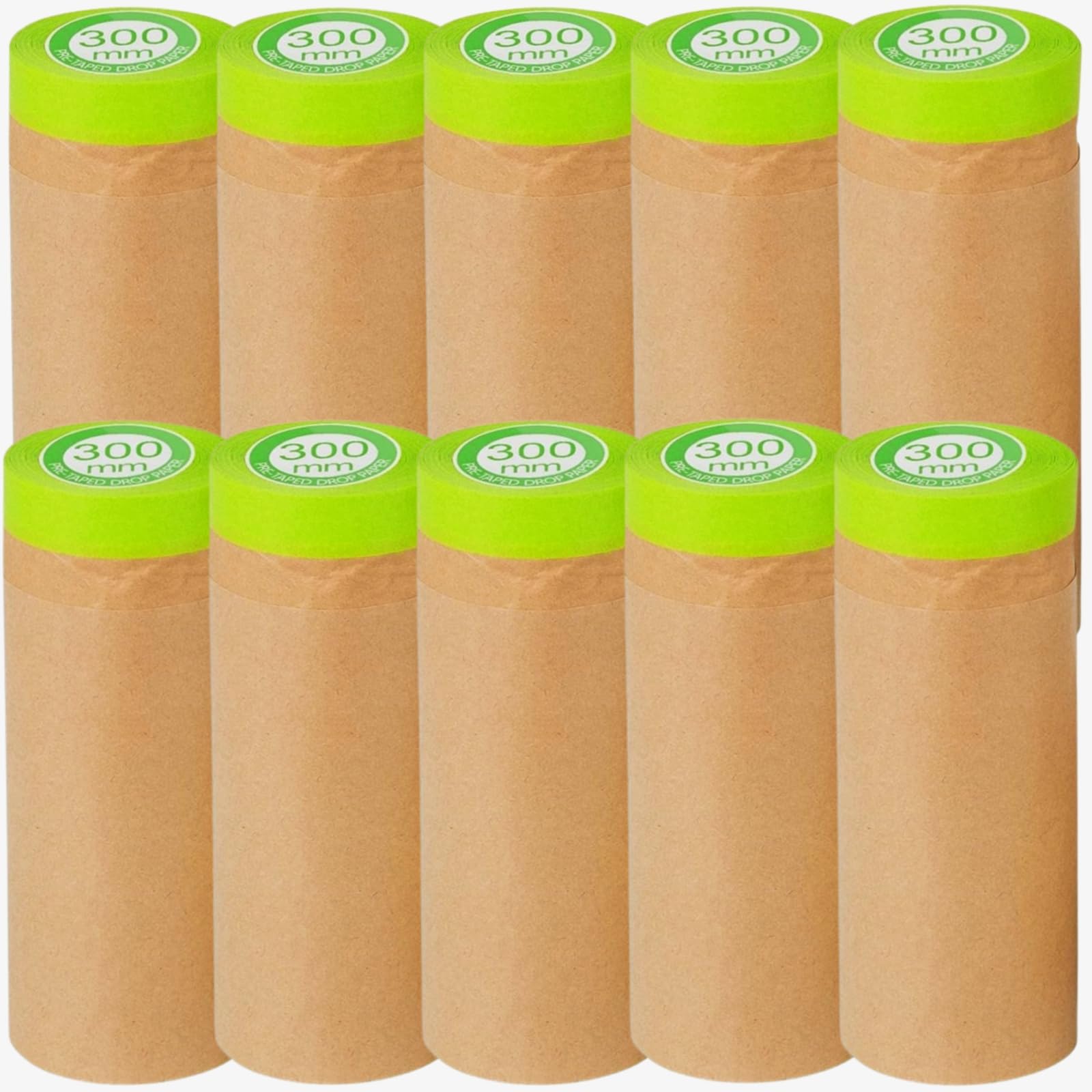 4 rollos de papel de enmascarar precintado para pintar, cinta adhesiva de 12 pulgadas x 50 pies, papel kraft autoadhesivo para pintura, película protectora para carrocería de automóviles,