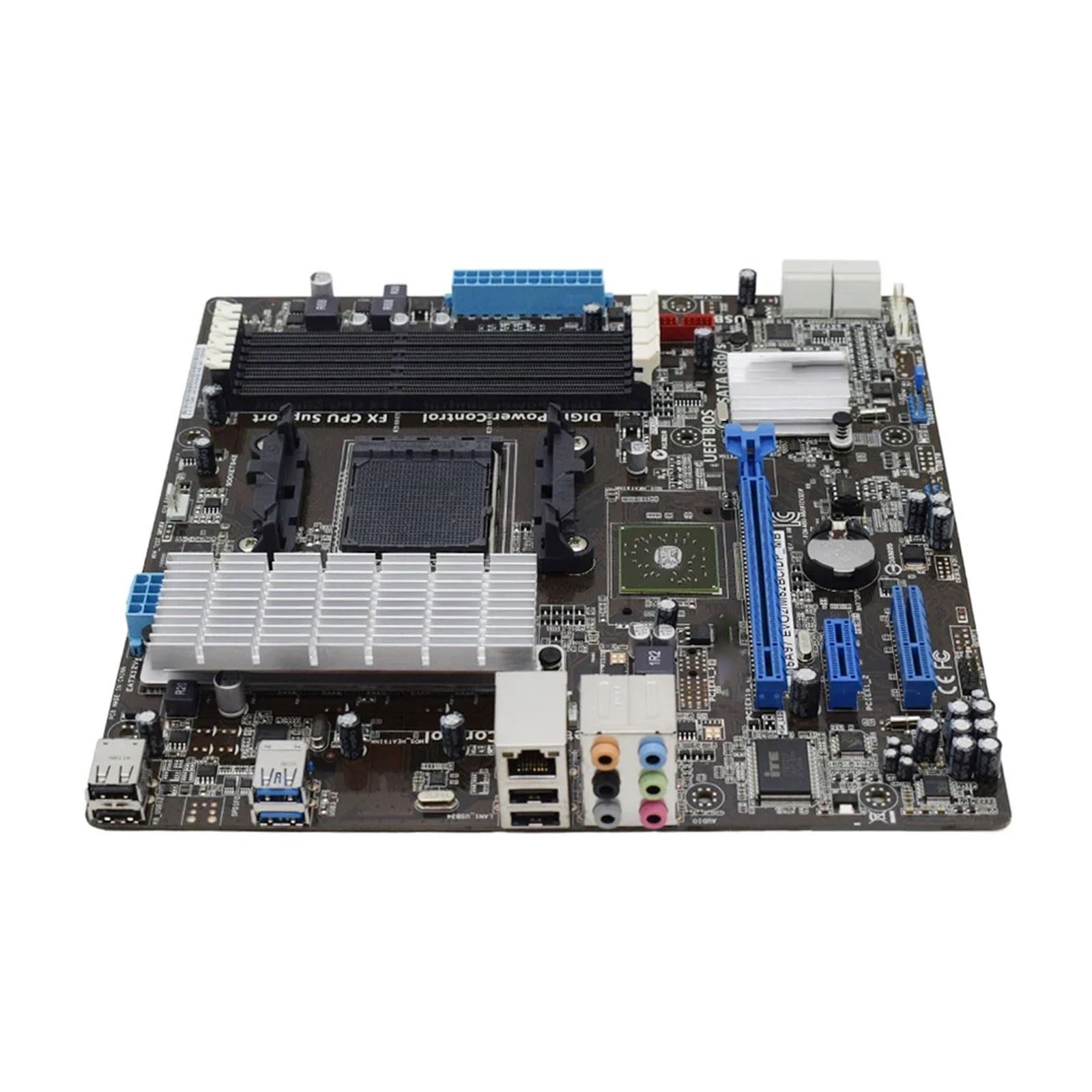 Placa Bases Placa Base Fit For ASUS M5A97 EVO2/M52BC, Enchufe AM3 + 970 DDR3 32GB, Compatible con Athlon IIX2 265 460 CPU SATA III USB3.0 Micro ATX