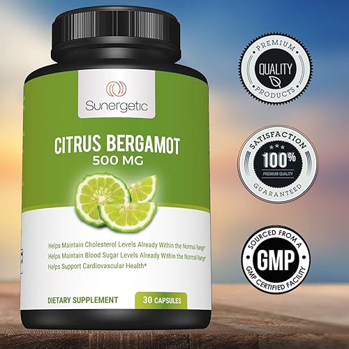 Miniatura 5 de Sunergetic Cápsulas de bergamota, formuladas con extracto orgánico de bergamota, Bergamonte® clínicamente estudiada para apoyar niveles de