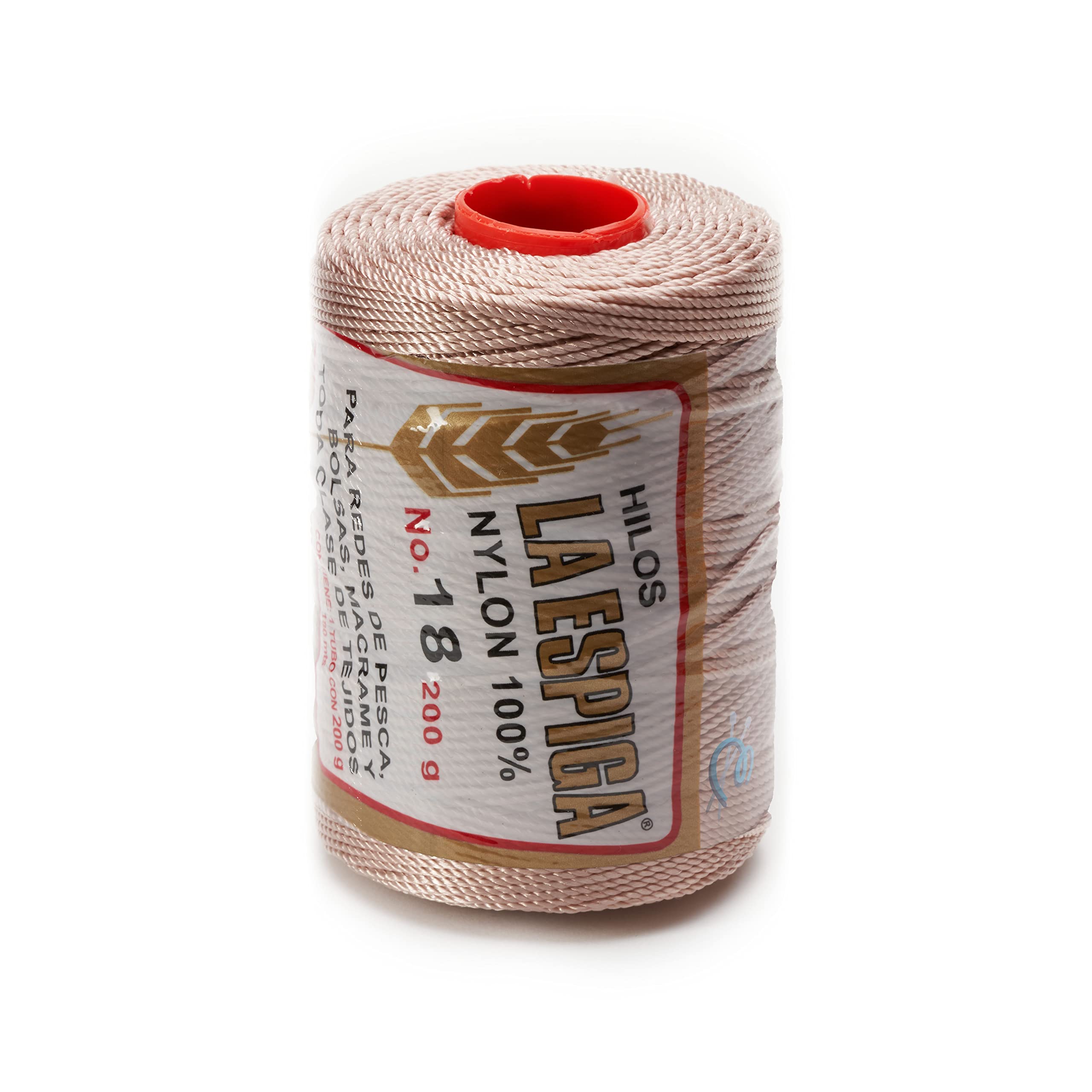 Espiga No.18-100% Nylon Omega String Cord for Knitting and Crochet - 17 Light Chocolate