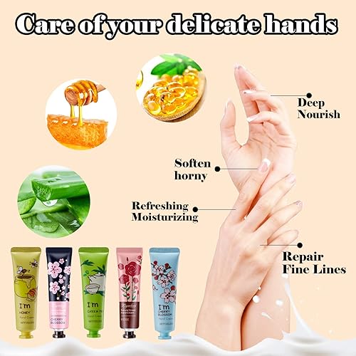 Miniatura 4 de ailixinda Paquete de 20 unidades de crema de manos, crema para el cuidado de las manos, regalo para mujeres, loción de manos de tamaño de viaje para