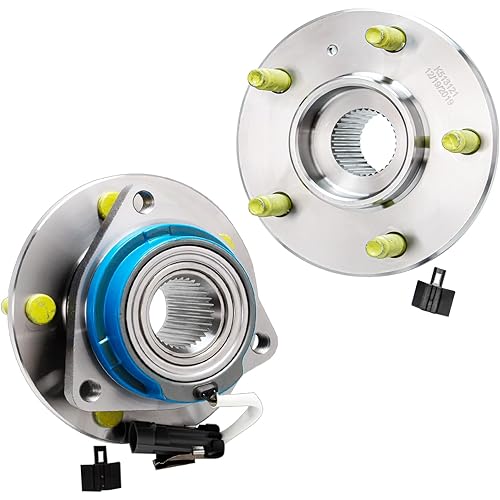 Detroit Axle - Pair Front Wheel Bearing Hubs for 00-13 Chevy Impala Monte Carlo, 97-08 Pontiac Grand Prix, 06-11 DTS, 05-09 Buick Lacrosse, 00-05 LeSabre, 06-11 Lucerne, Wheel Bearings Hubs Assembly