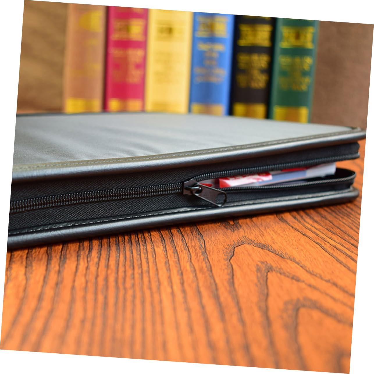 DOITOOL Organizador De Carpetas De Negocios 2 Unidades Tarjetero Carpeta De Datos Carpeta A4 Con Bolsa De Almacenamiento Para De Oficina Color Negro