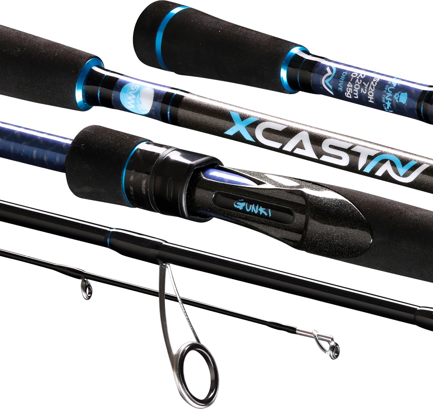 Gunki X'Cast Drive S-220H canne leurres d'une finition remarquable - 2
