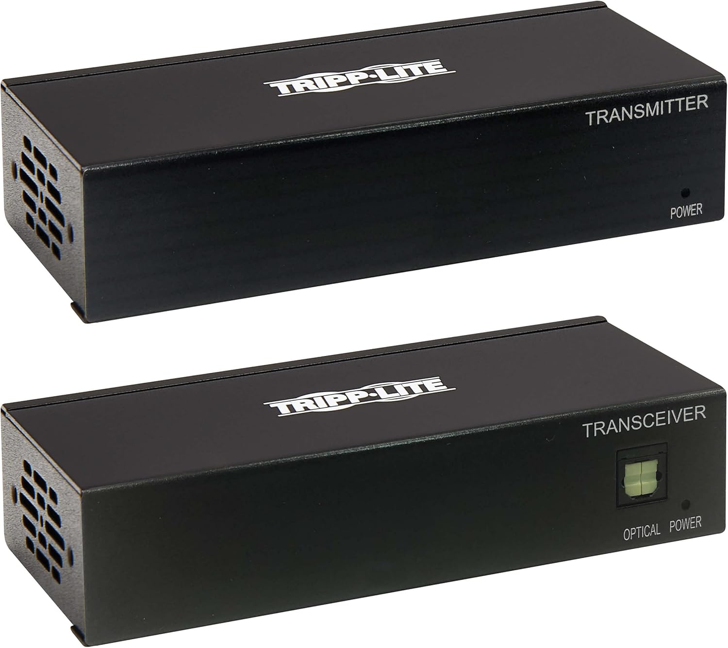 Tripp Lite DisplayPort Over Ethernet Cat6 Extender Kit Transmitter Receiver - Up to 230 feet or 70.1 Meters - 4K 30 Hz Video, 4:4:4, PoC, TAA Compliant (B127A-111-BDTD)