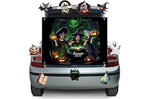 Hocus Pocus Party Decorations Kit for Trunk or Treat, Halloween Car Decorations, Garage Door Decorations