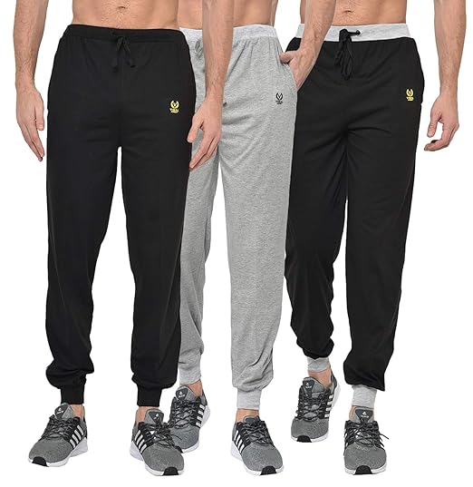 Men's Slim Fit Cotton Trackpants (D8_BLK_MLG_D9_BLK_0003-P_Multicolor)