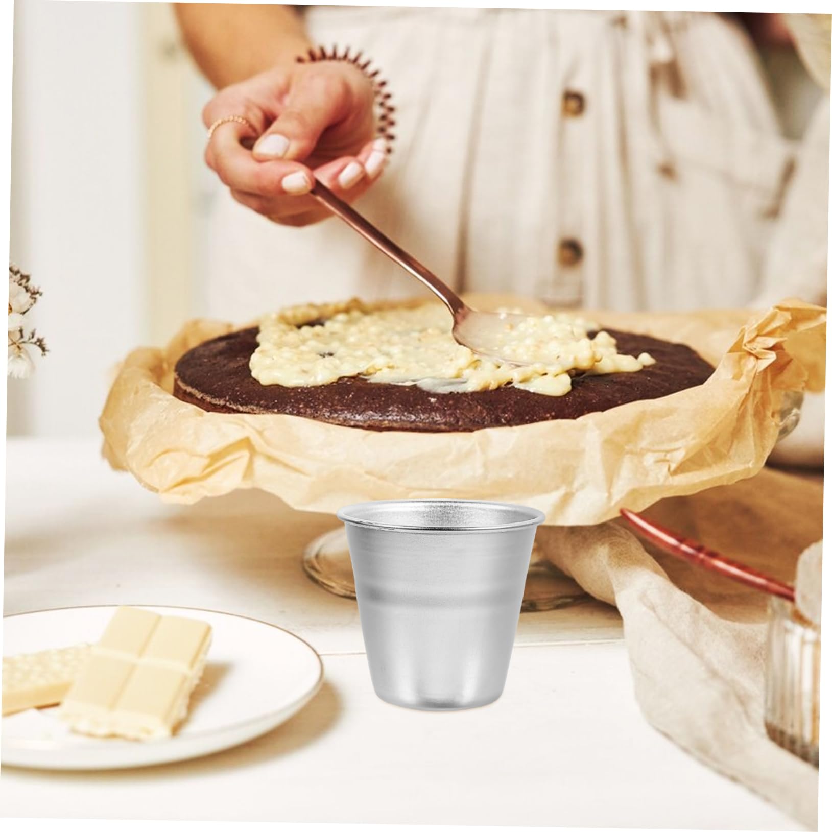 ABOOFAN 20 Stk Puddingform antihaft backblech küchenhelfee braten Kuchenform Käsekuchen Backzubehör Puddingbecher für den Haushalt kleiner Kuchen Aluminiumlegierung Pfanne Westernpokal b04