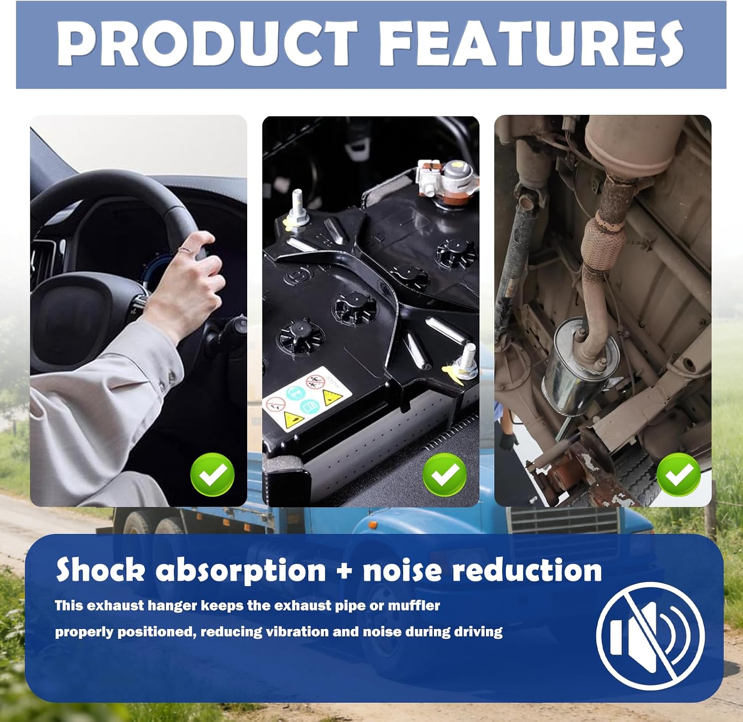 4PCS Car O Rings Rubber Exhaust Hangers,Heavy Duty Muffler Hanger for Reducing Noise & Secure Exhaust Pipe,Universal Automotive Exhausts Pipe Hanger Car Accessories