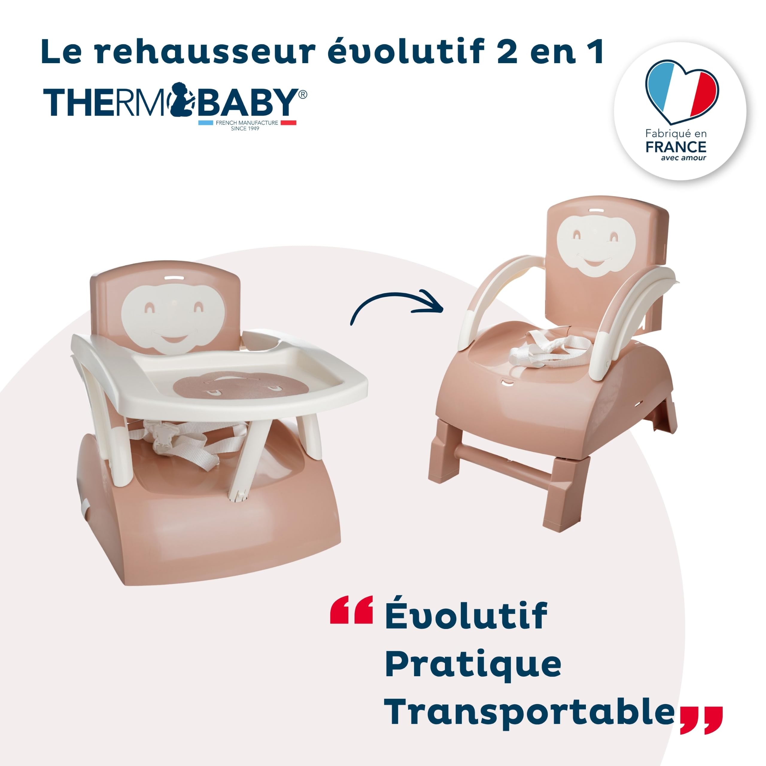 THERMOBABY Booster per sedia - rosa cipria