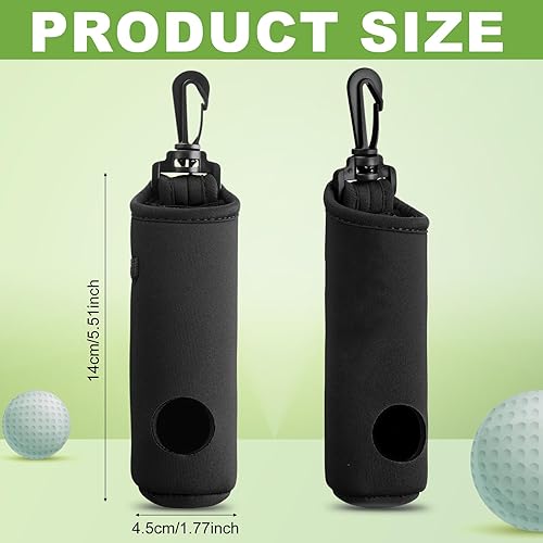 Miniatura 2 de 4 piezas de soporte para camiseta de golf, bolsa de transporte para pelotas de golf, soporte para pelotas de golf, llavero, clip para cinturón,
