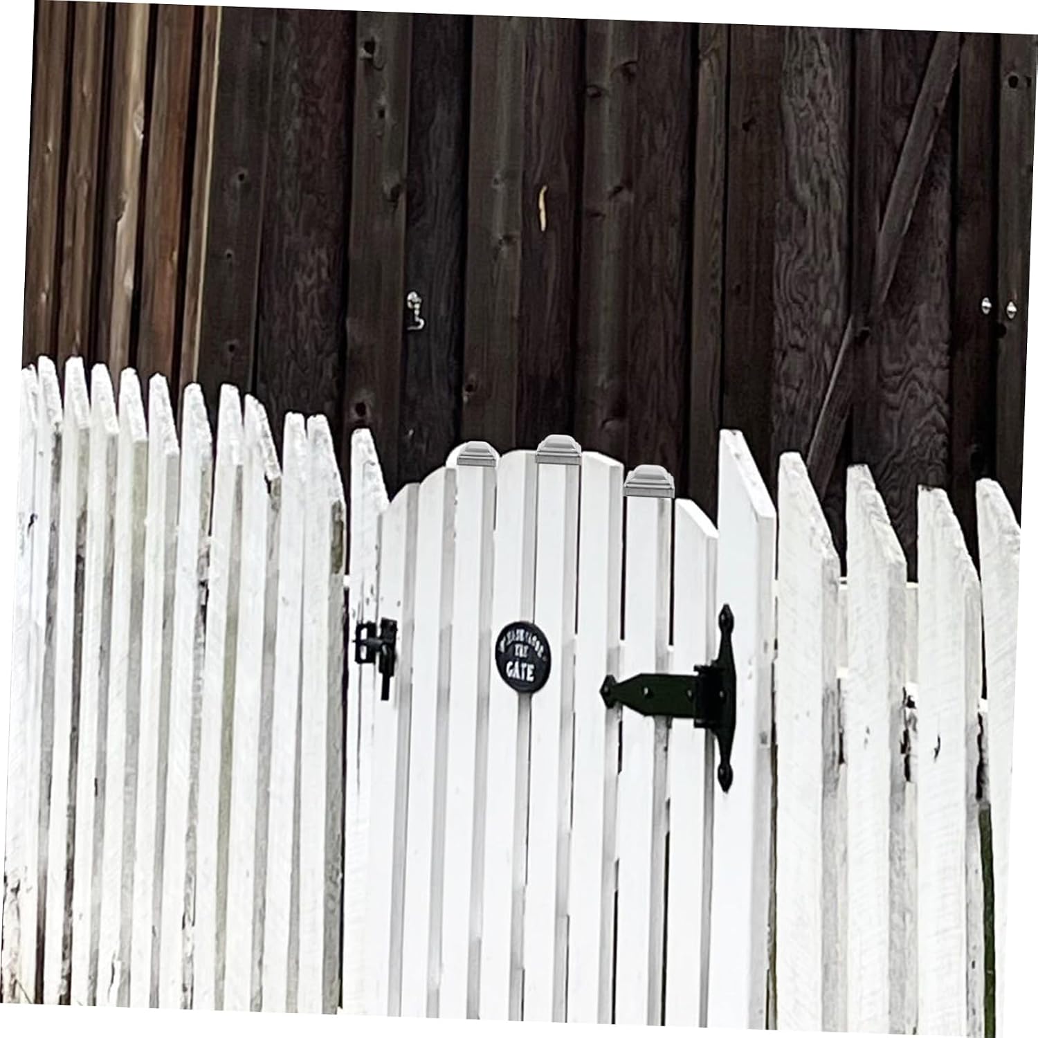 20pcs Fence Post Toppers Decking Caps Easy Install for Fence Post Guardrail Traffic Barrier