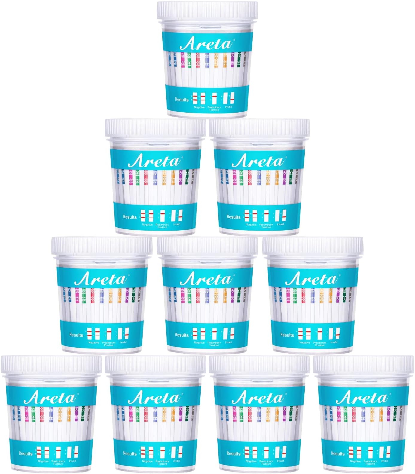 Areta 10 Pack 14 Panel Instant Urine Test Cup ACDOA-1144