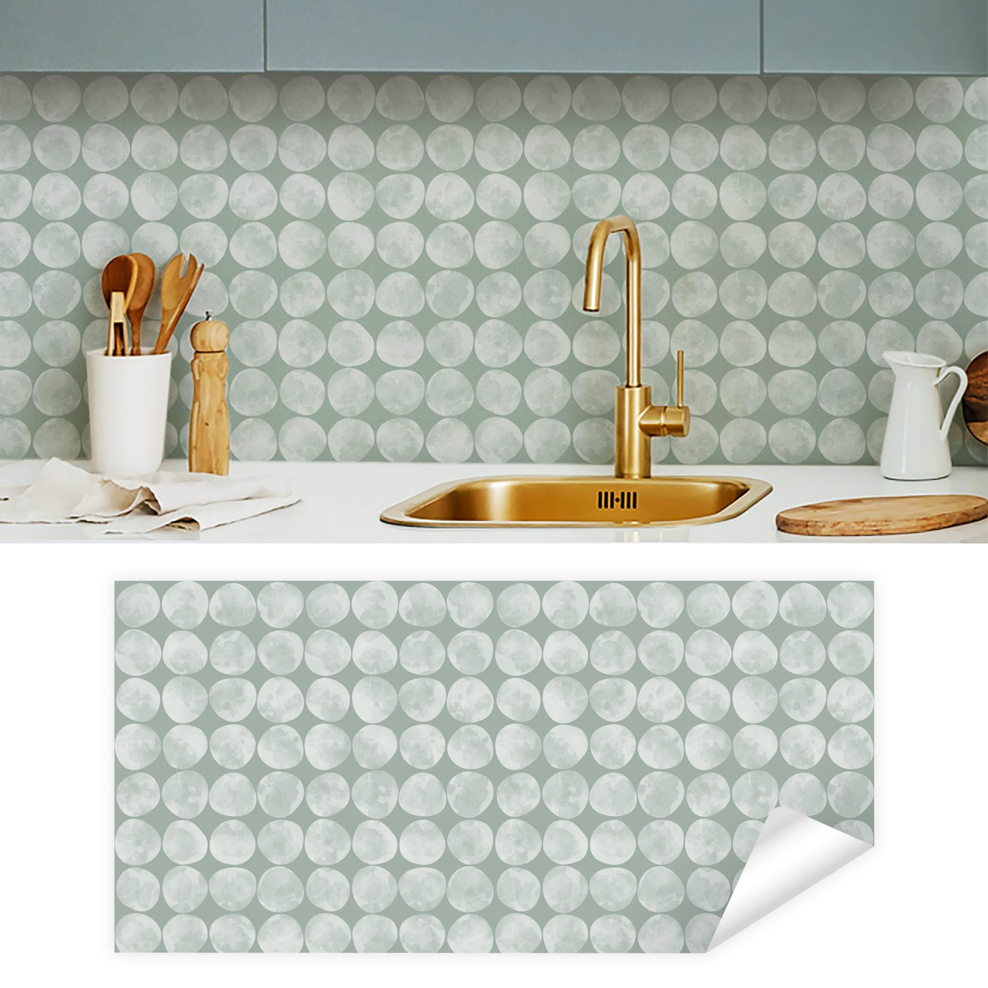 Backsplash Protector de haute qualité Livette's Wallpaper - Design rétro raffiné