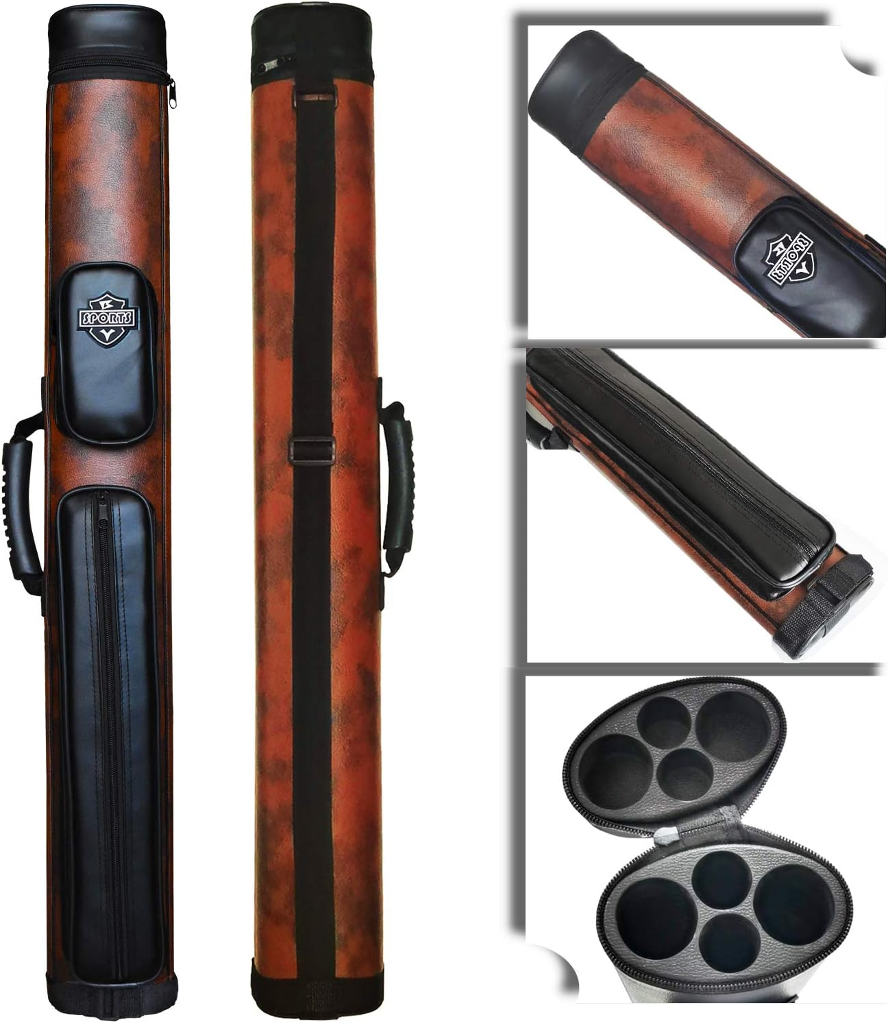 2x2 Hard Case Square Pool Cue Pool Cue Pool Cue Carry Bag