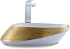 Fine Fixtures LUXURY VESSEL OVAL 20 X 15 BRUSHED GOLD