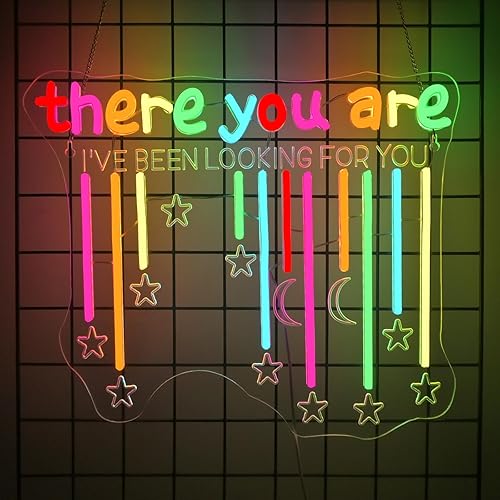 Miniatura 11 de JURONG Está Bien Sentir Todas las Sensaciones Letreros de Neón para Decoración de Pared, Letreros de Luz de Neón LED Atenuables, Alimentados por