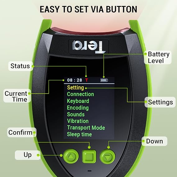 Tera Barcode Scanner Wireless 2D with Stand: Digital Screen Keypad HW0009-Z
