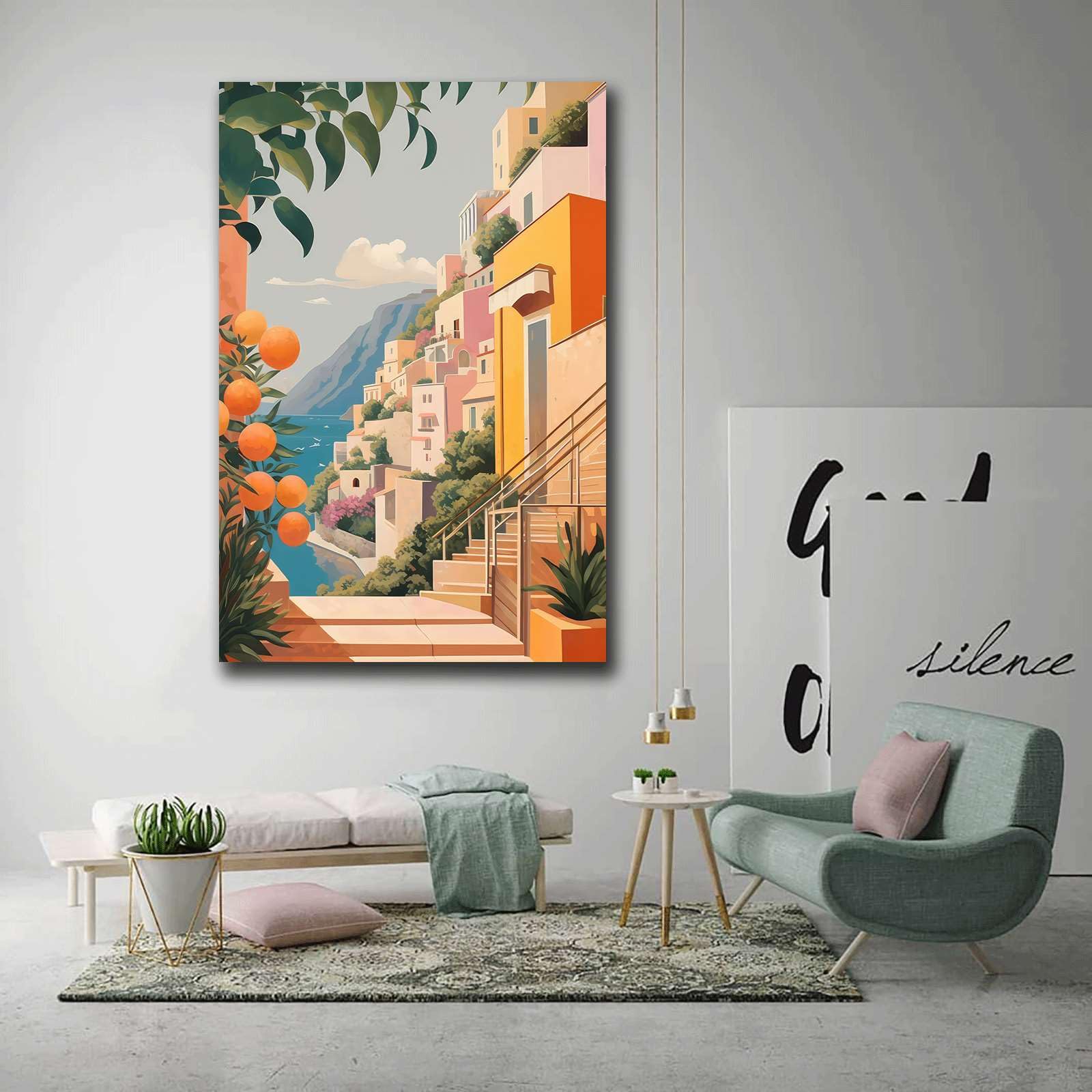 Amazon.com: NINGJINJU Poster Decorative Canvas Painting Amalfi