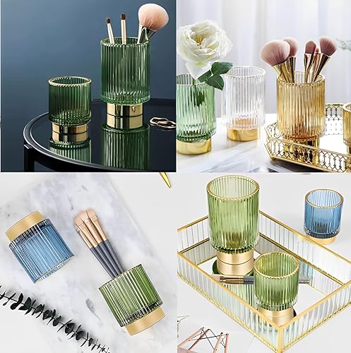 Miniatura 6 de Organizador de brochas de maquillaje, brochas de maquillaje cosméticas de cristal, soporte de almacenamiento de brochas de vidrio, soporte de