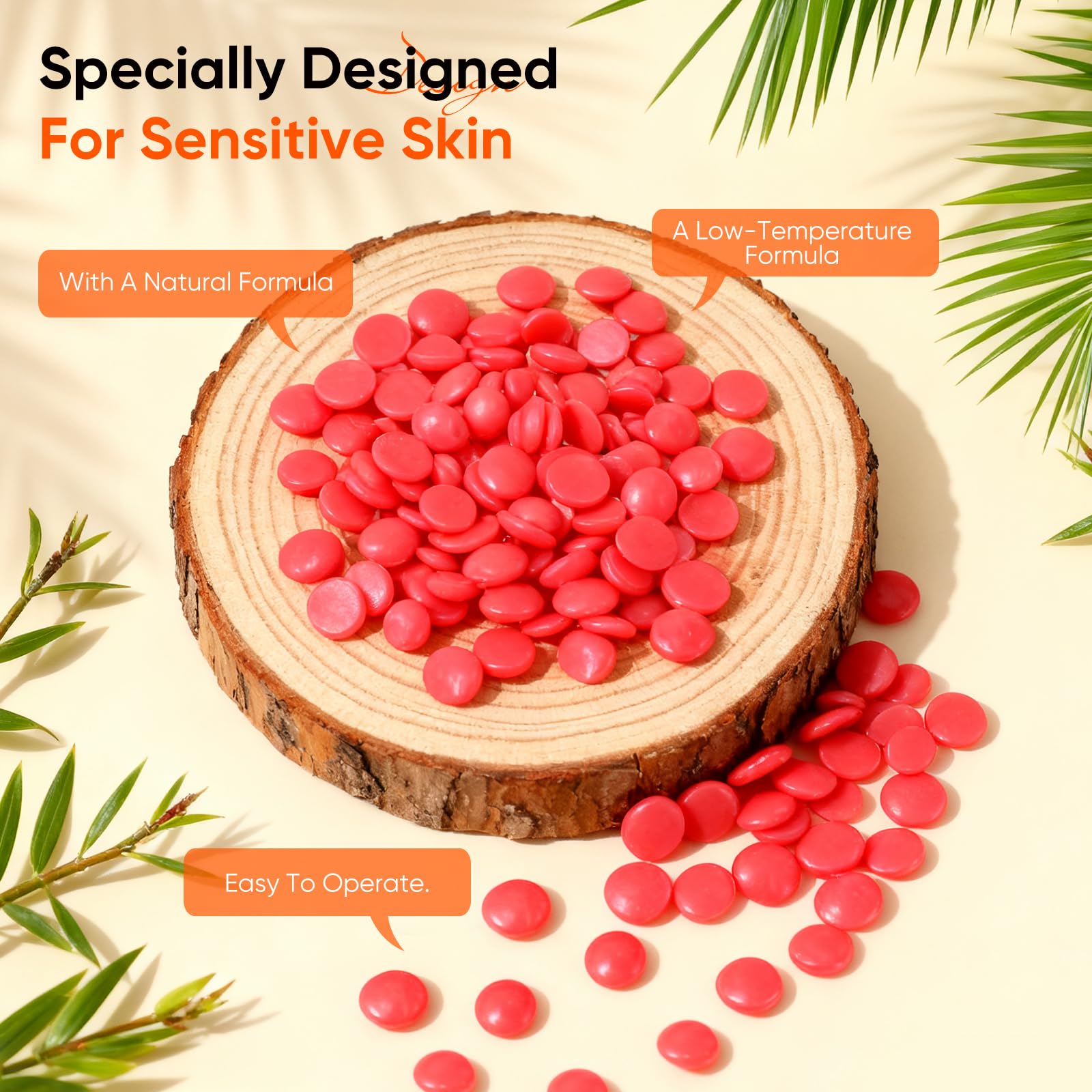 Scaldacera Kit Ceretta Brasiliana Professionale con 4 Barrette di Cera 100g, Wax Warmer per Depilazione Corpo Completo, Kit Depilazione con Ciotola in Silicone e Spatole Uomo Donna