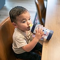 Vista 6 de The First Years Bluey Sip & See Toddler Water Bottle - Includes Floating Charm - Toddler Cups with Straw - 12 Oz - Ages 24 Months and Up