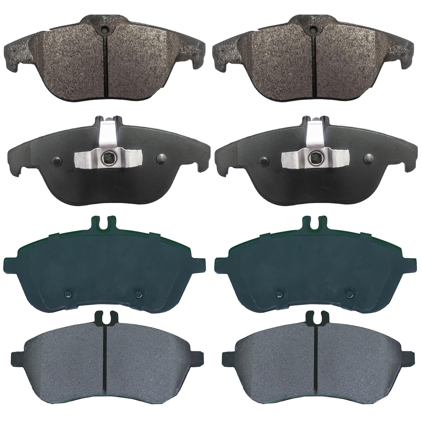 EXPPOWER Ceramic Front & Rear Brake Pads