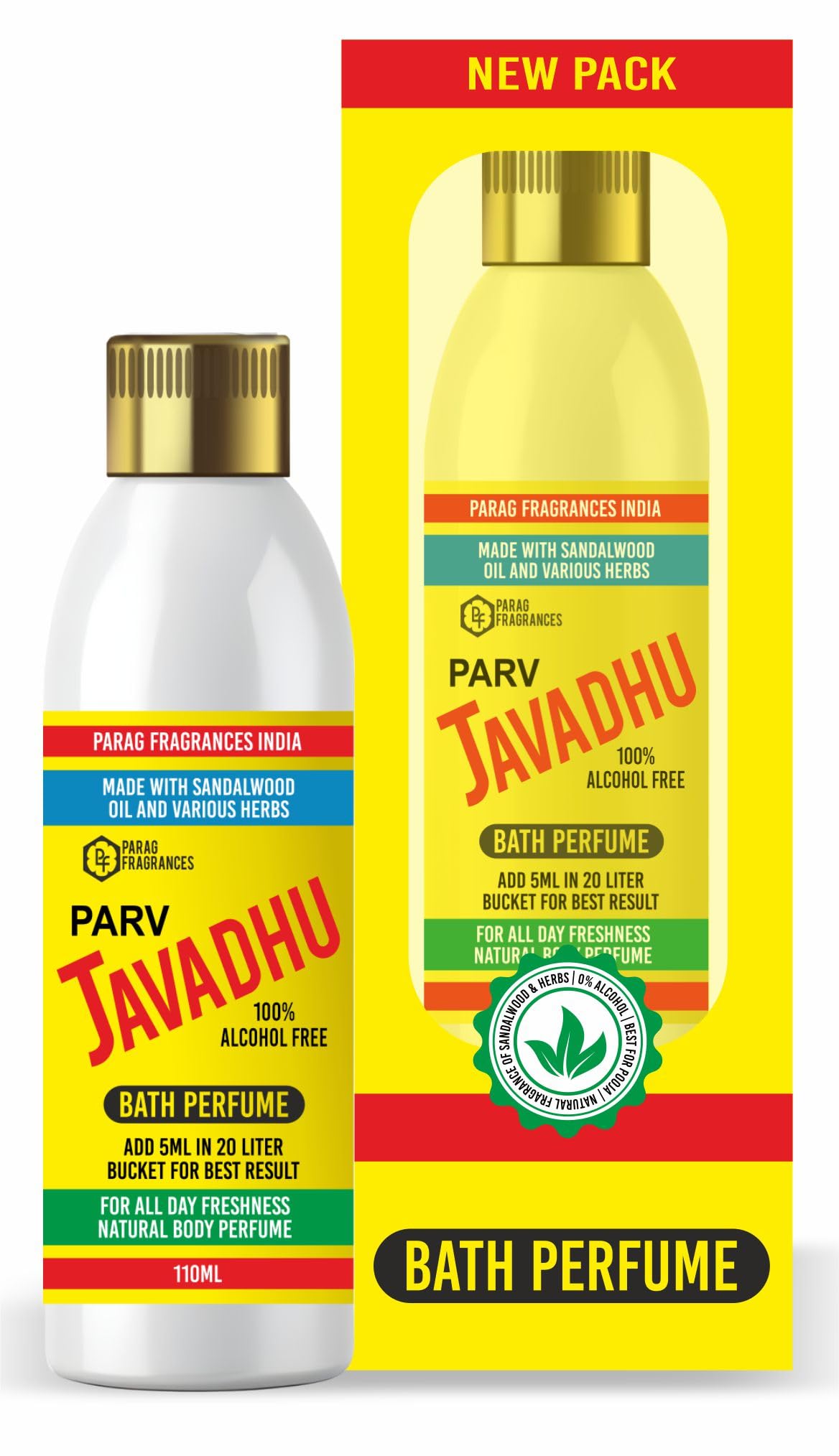 Parag Fragrances Parv Javadhu Bath Perfume 110ml For All Day Freshness/Javadhu Liquid Perfume (Water Soluble Perfume)-image-21