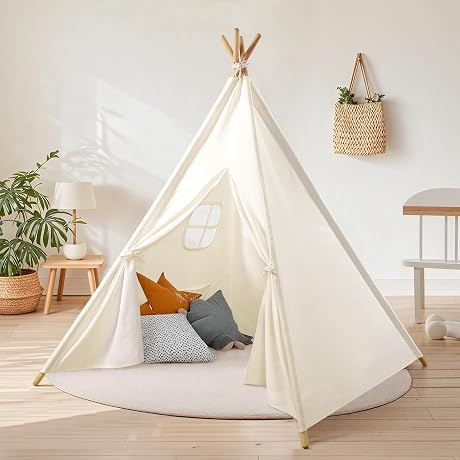 Tienda tipi infantil de algodón plegable - Wilwolfer