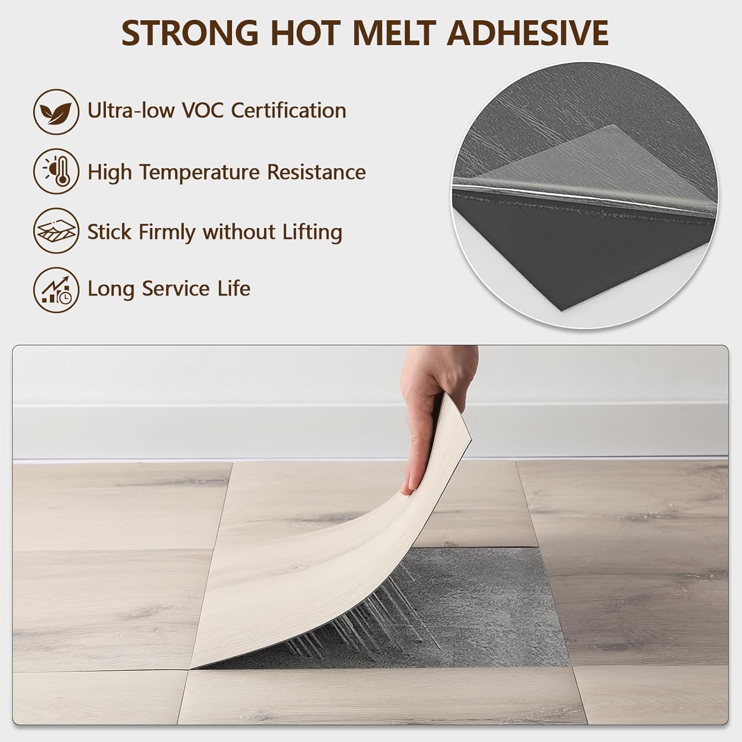 Peel and Stick Floor Tile, 30-Pack 12 x 12 inch Vinyl Flooring, Real Wood Look Self-Adhesive Luxury Vinyl Tiles, Easy DIY for Kitchen, Bedroom and Living Room, Cover 30 Sq. Ft, Oslo Oak