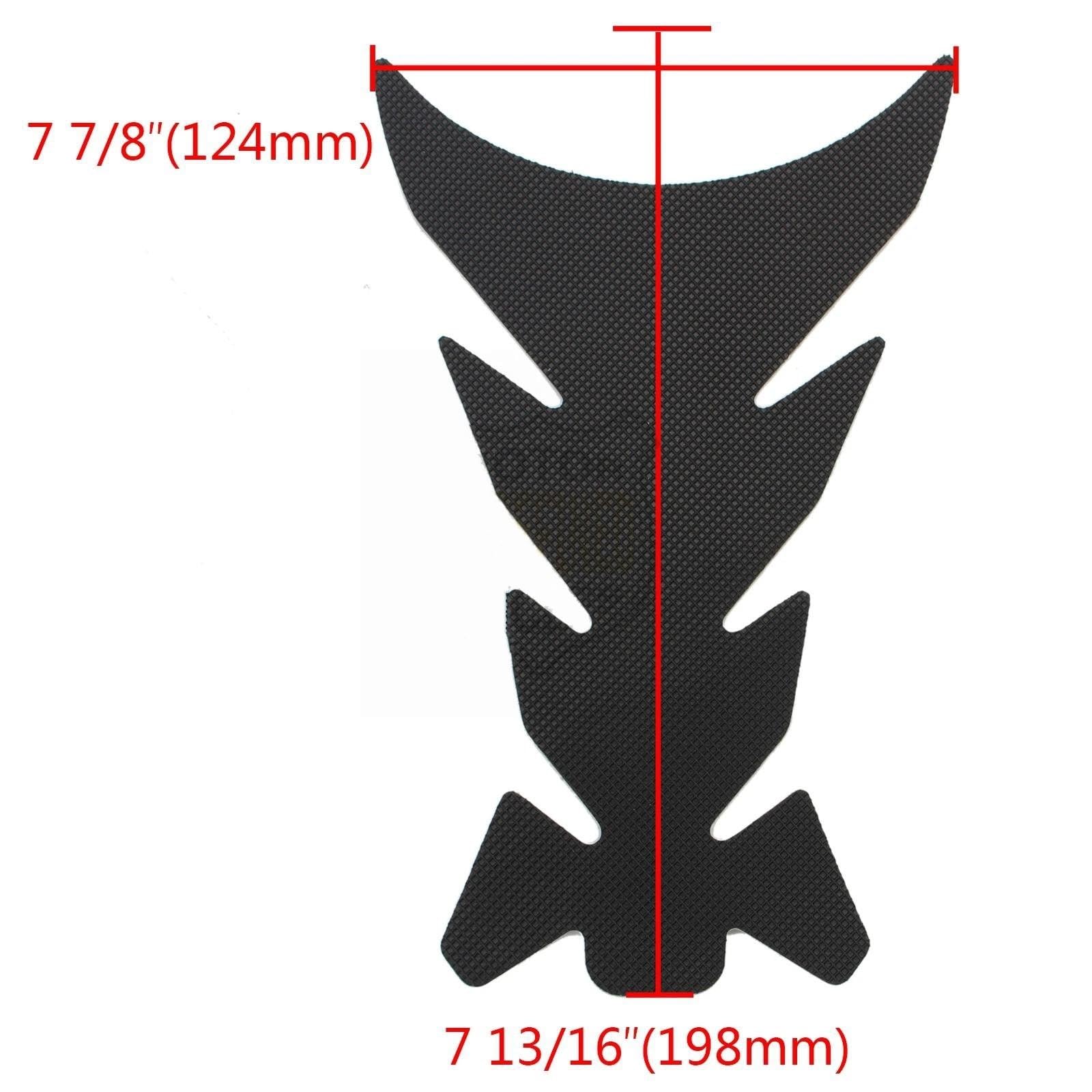 Pastiglia Serbatoio Carburante Adesivo per Protezione Serbatoio Moto, Trazione Laterale, Ginocchia, Grip, per Ducati Diavel 1200 2012-2016 Adesivo per Serbatoio Carburante(X2)