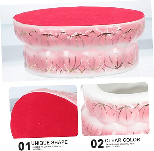 Miniatura 5 de DECHOUS 3 unids Avalokitesvara asiento de loto decoración de escritorio decoración de escritorio decoración al aire libre soporte de exhibición de