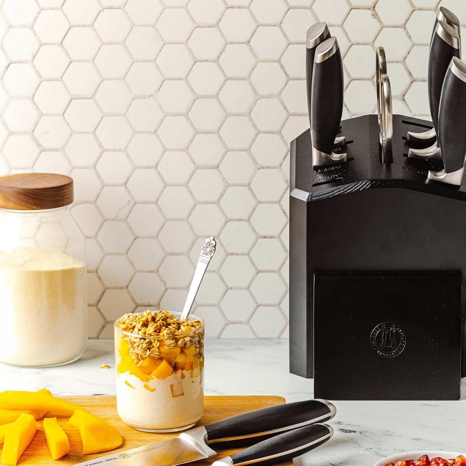 Schmidt Brothers Bonded Steel, 10-Piece Knife Block Set