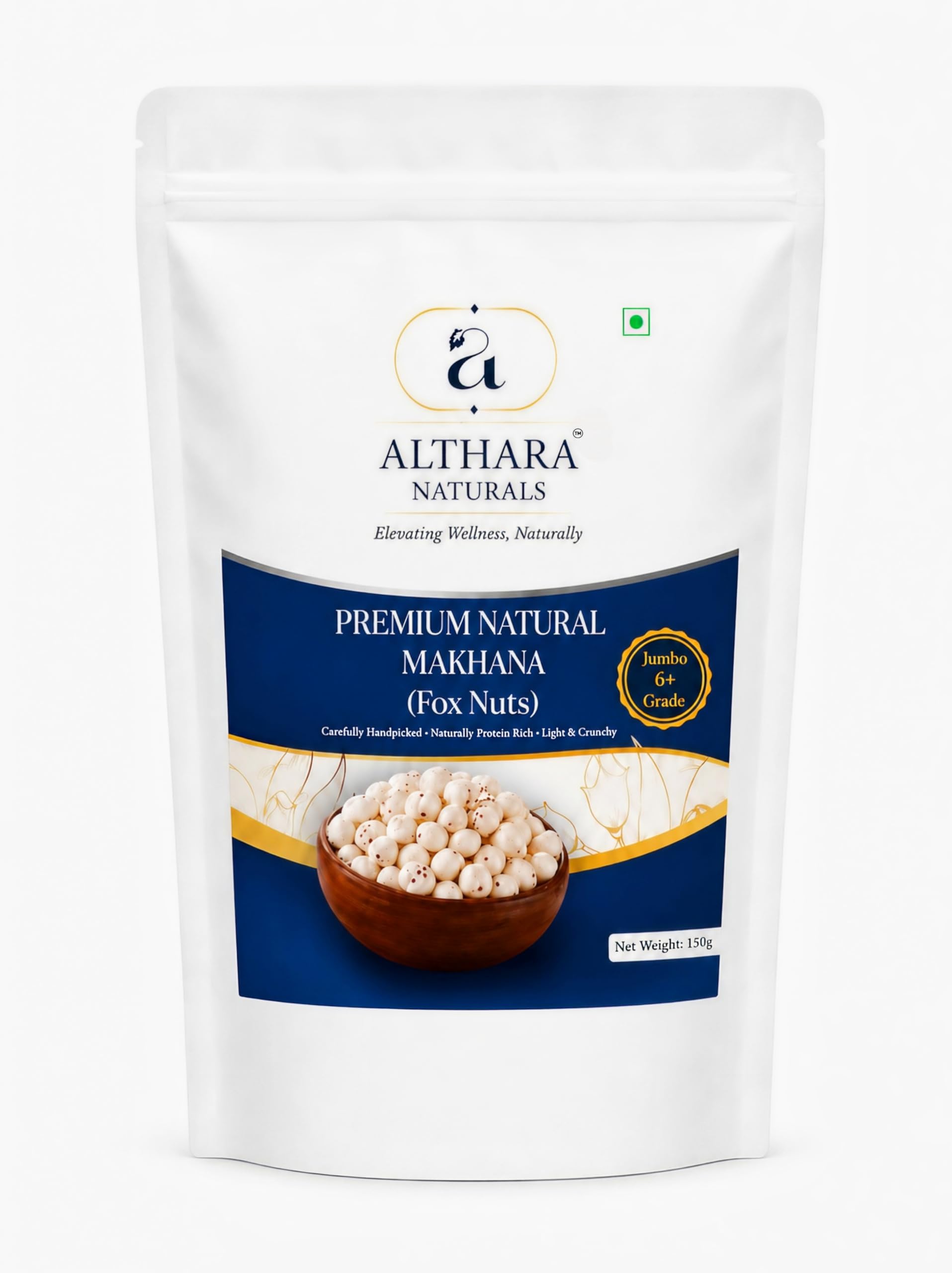 ALTHARA NATURALS Handpicked 6+ Grade Plain Makhana 150g-image-26
