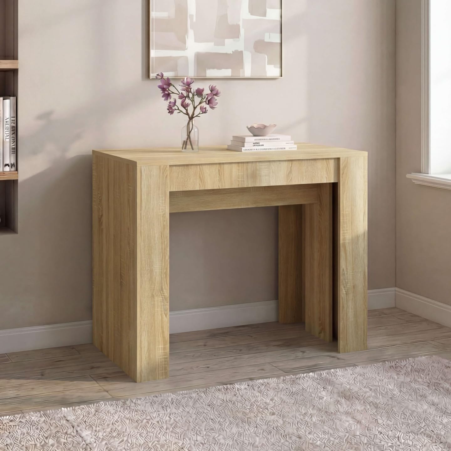 IDMarket - Table Console Extensible Orlando 10 Personnes 235 cm