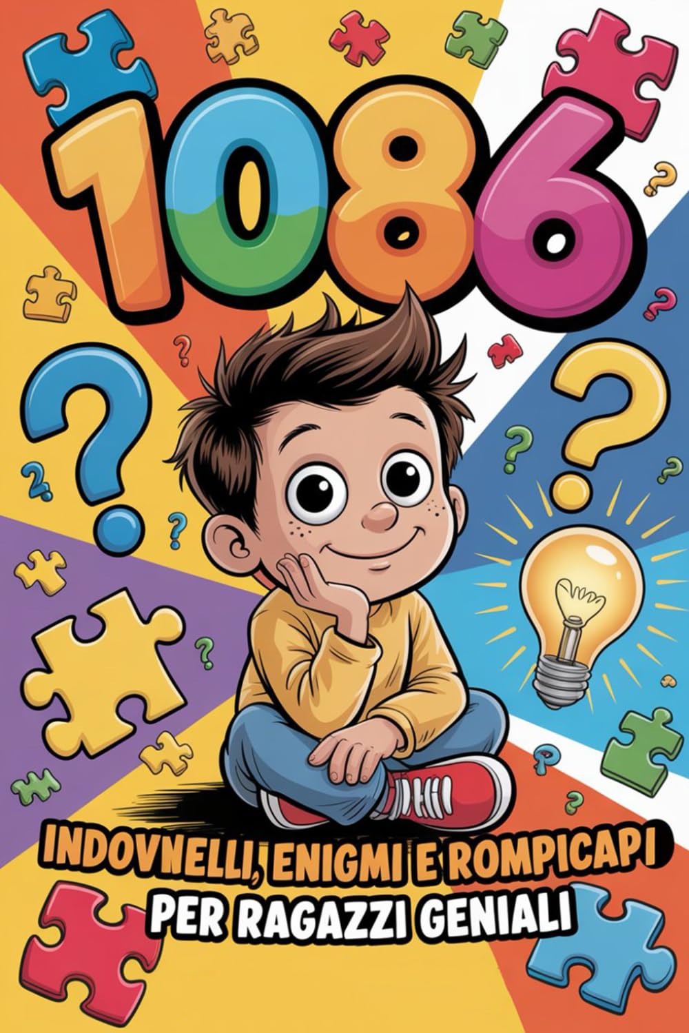 1086 INDOVINELLI, ENIGMI e ROMPICAPO per Ragazzi Geniali: 13 LIBRI IN 1. Il Regalo Perfetto per Bambino e Bambina di 7 e 15 Anni. La Mega-Raccolta di Sfide Logiche per Stimolare l'Intelligenza