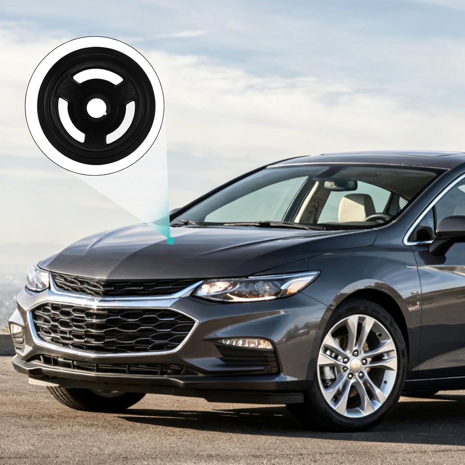 594-716 Harmonic Balancer Crankshaft Pulley For 2014-2020 Cadillac Escalade ESV, For Chevy Silverado Express 1500/2500 Suburban Tahoe, For GMC Savana Sierra 1500/2500/3500 4.3/5.3/6.2L V6 V8