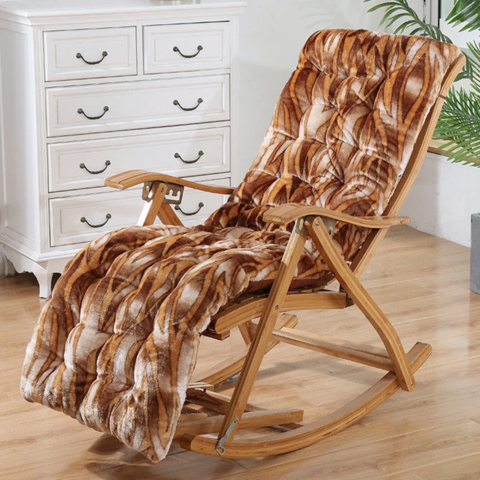 Coussin de jardin épais pour fauteuil inclinable et sieste sur la terrasse