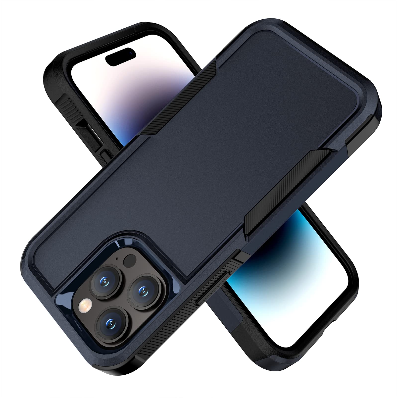 BOJEEL for iPhone 14 Pro Max Case, Dual Layer Full-Body Shockproof Case Cover Compatiable with iPhone 14 Pro Max 6.7 inch(Blue)