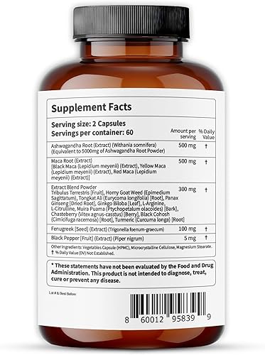 Miniatura 2 de Complejo de Ashwagandha+ Premium  Fórmula respaldada por la ciencia 17 en 1  Apoyo al estrés, energía y concentración  Sin OMG, sin gluten, vegano,