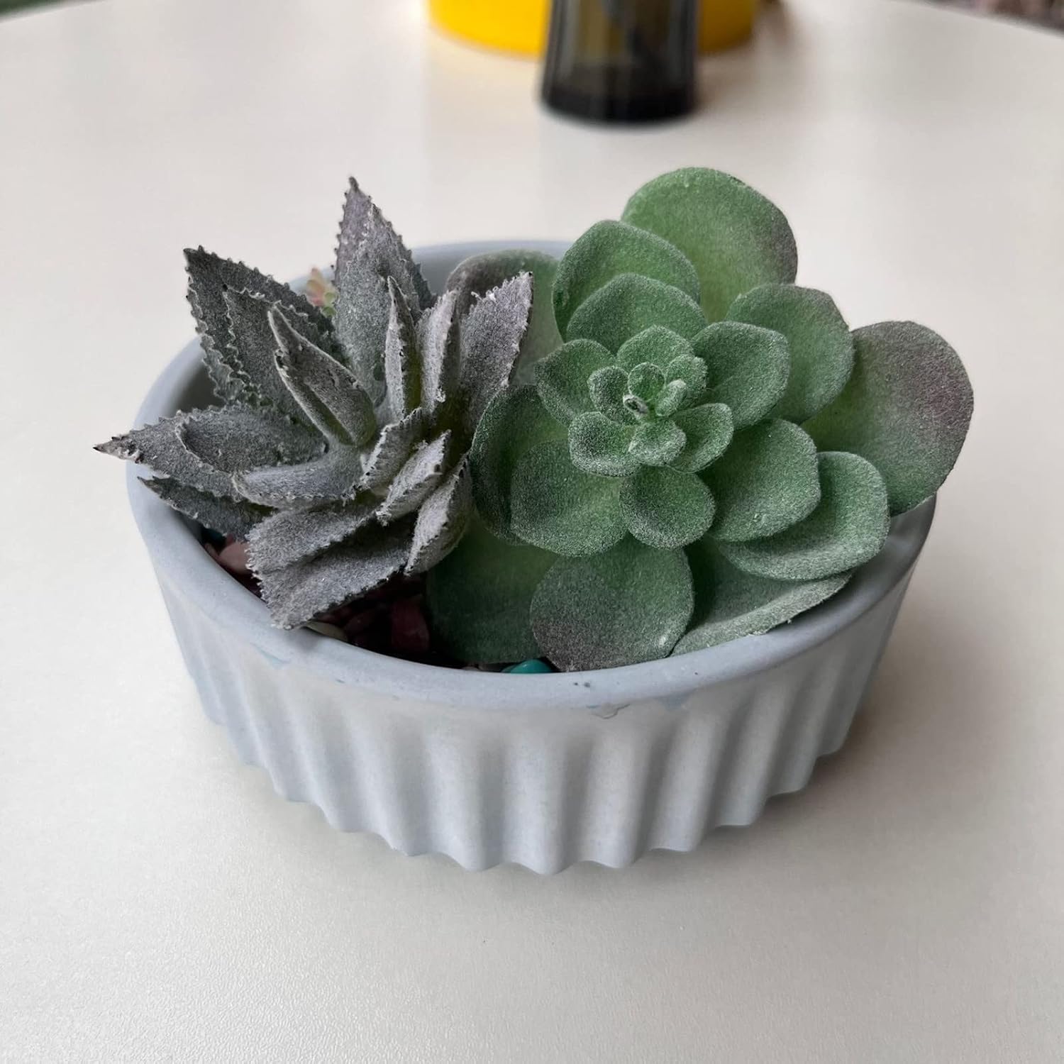 Round Vertical Striped Flower Pot Silicone Mold Succulent Planter Vase Concrete Mold Plaster Epoxy Resin Cement Clay Storage Box Mould