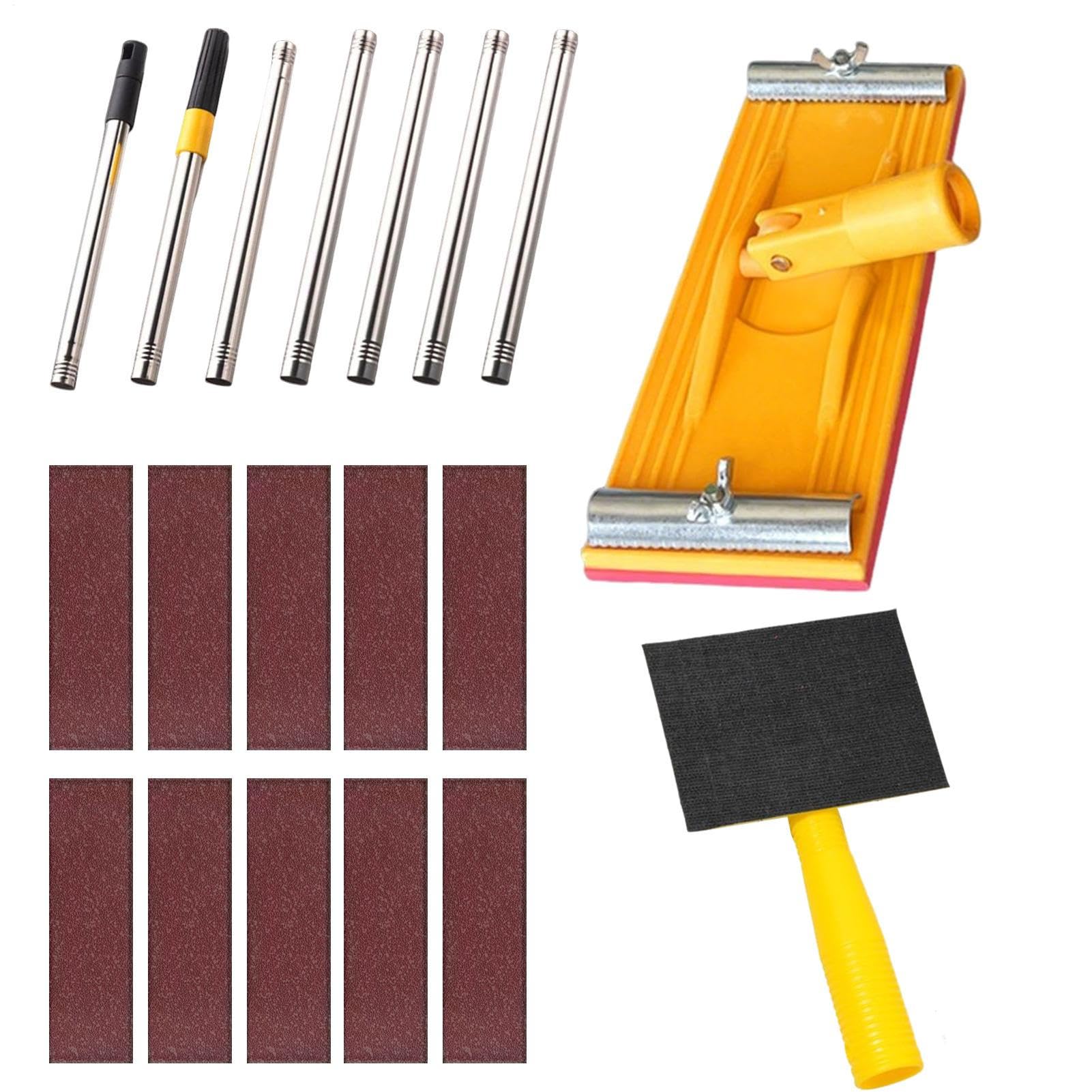 Lijadora de pared con herramientas manuales de varilla extensible
