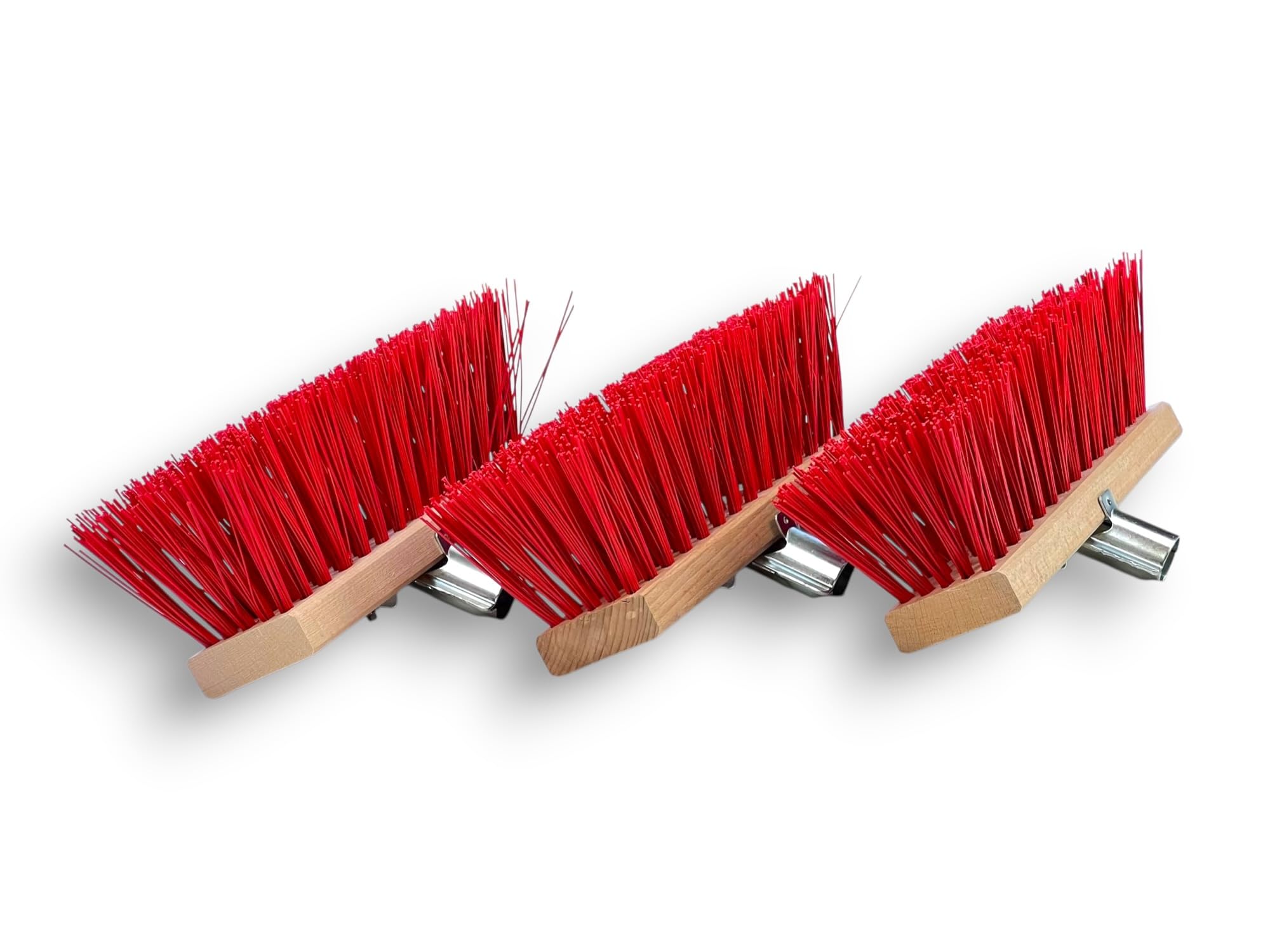 Kibros Set di 3 spazzole in PVC, 32 cm, senza manico esterno