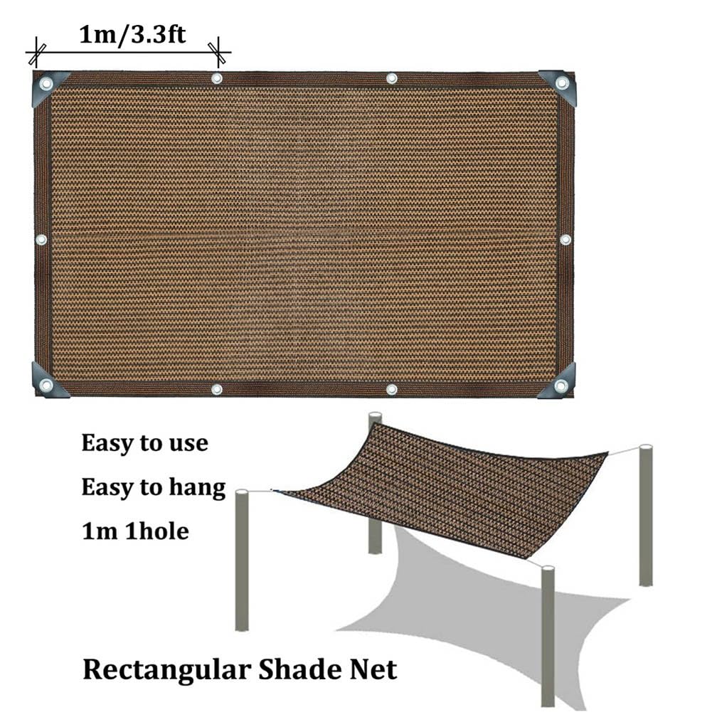 GardenNet UV Pction 90% SunSail rectangular para plantas invernadero exterior granero 1x1m 3x5m 5x8m 8x10m 10x12m con ojales (5mx10m)
