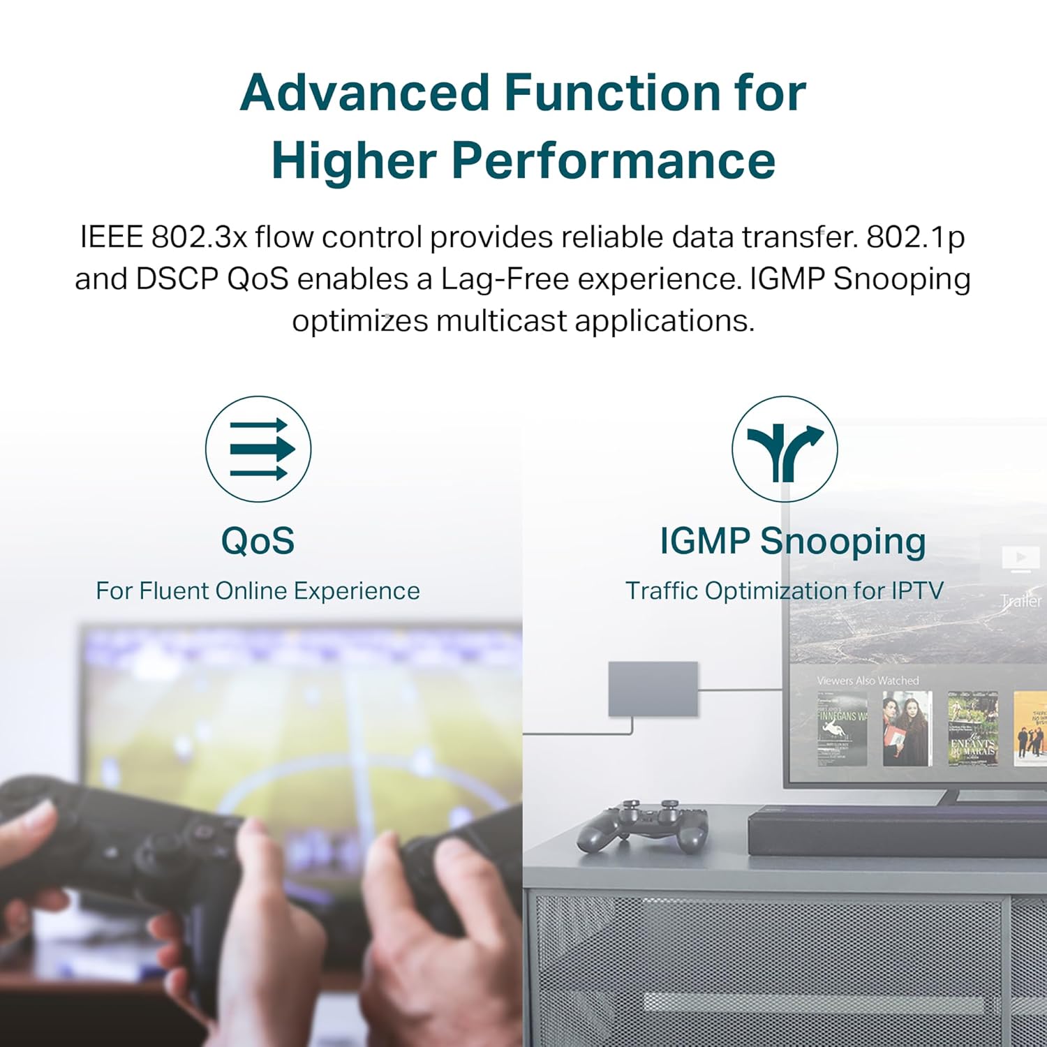 TP-Link TL-SG1016DE 16-Port Gigabit Easy Smart Switch with 16 10/100/1000 Mbps RJ45 Ports, MTU/Port/Tag-Based VLAN, QoS and IGMP, Black - Image 5