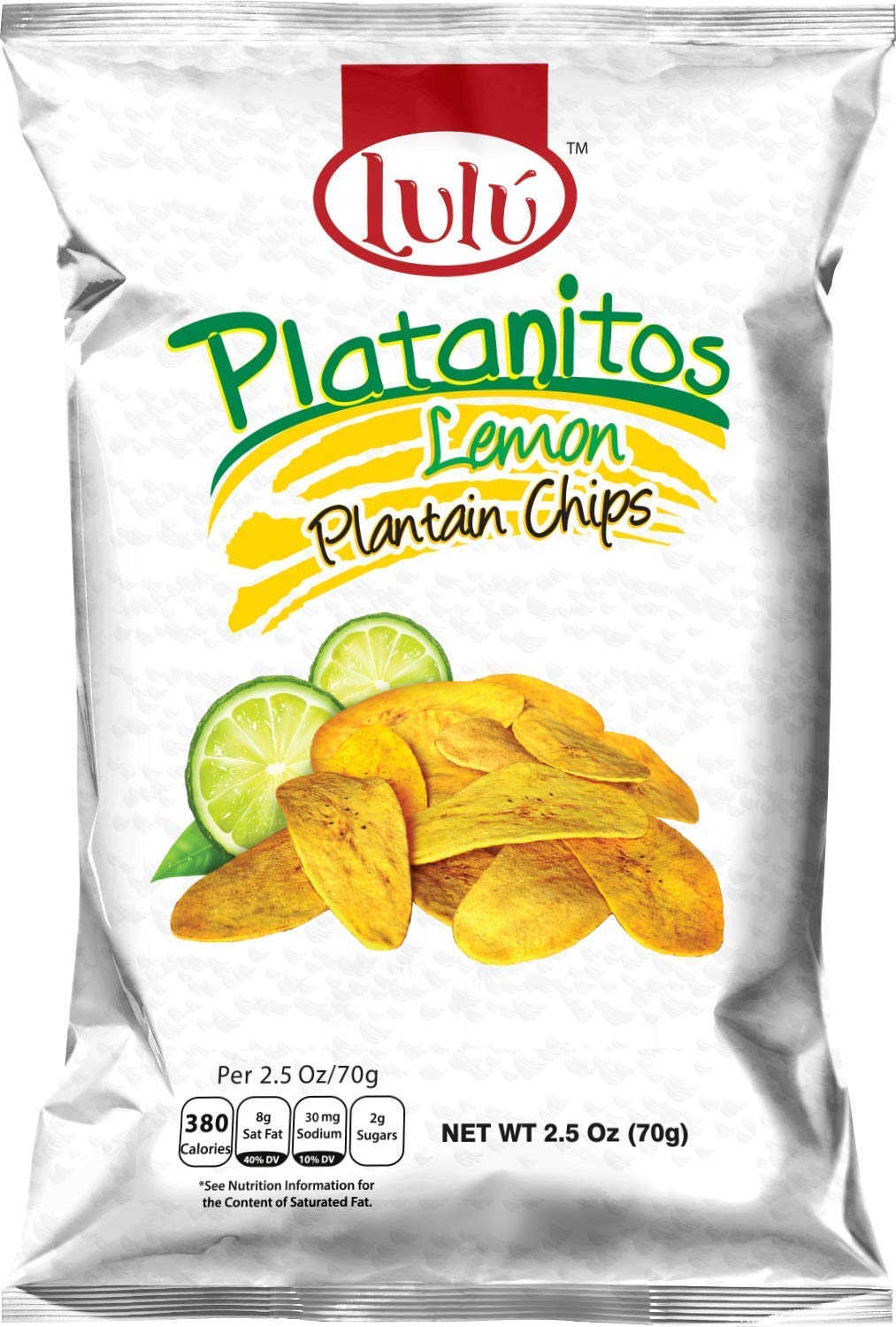 LULU Salted, Sweet, Lemon, Chili Lemon Plantain Chips - Variety Pack, 2.5oz Bag (Pack of 12, Total of 60 Oz)