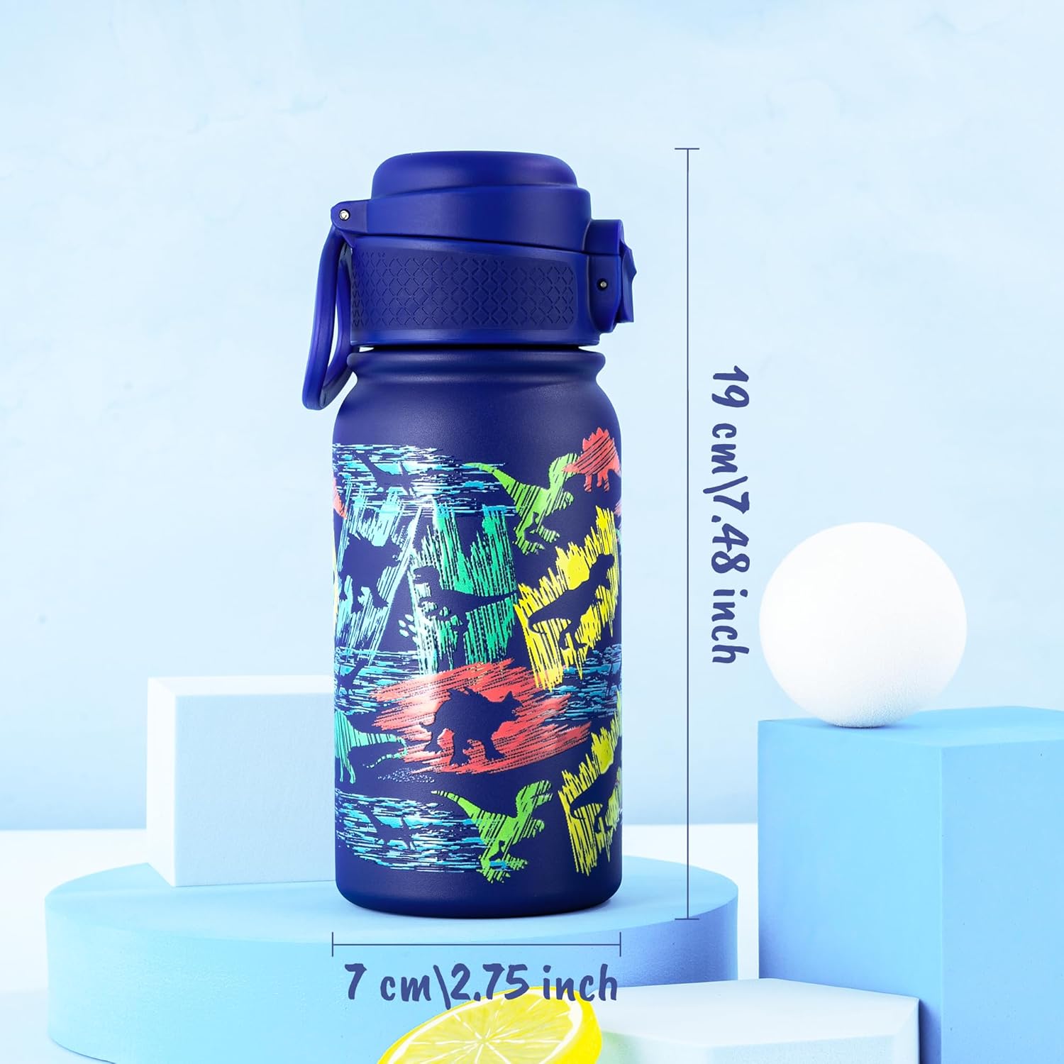 GOPPUS 12oz Kids Water Bottle – BPA-Free, Leak-Proof, Insulated Stainless Steel – Sweat-Proof, Reusable for School, Sports, and Outdoor Activities - Image 7