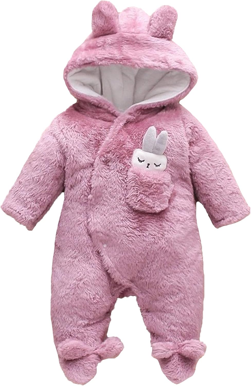 Bestgift Autumn and winter baby fleece climbing suit baby warm thickened cotton padded one-piece suit
